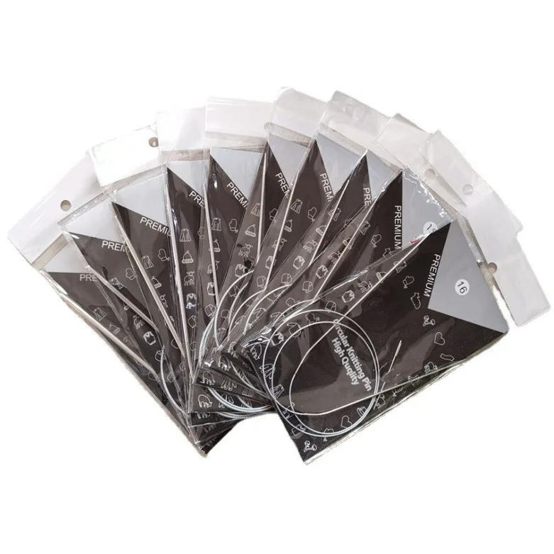 Wholesale high quality Stainless Steel circular ring weaving  knitting pin needles