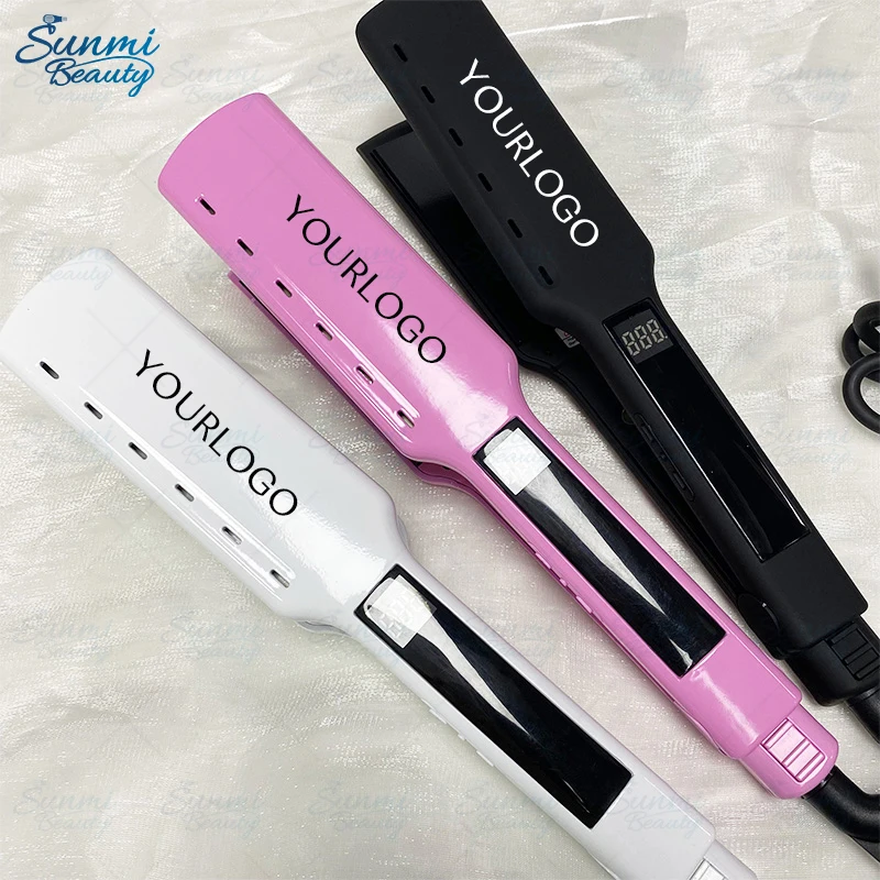 Custom Logo Private Label Packaging Titanium Flat Iron,Hair Curlers Ceramic Flat Iron,Hot Salon Tools Vendor Hair Straightener