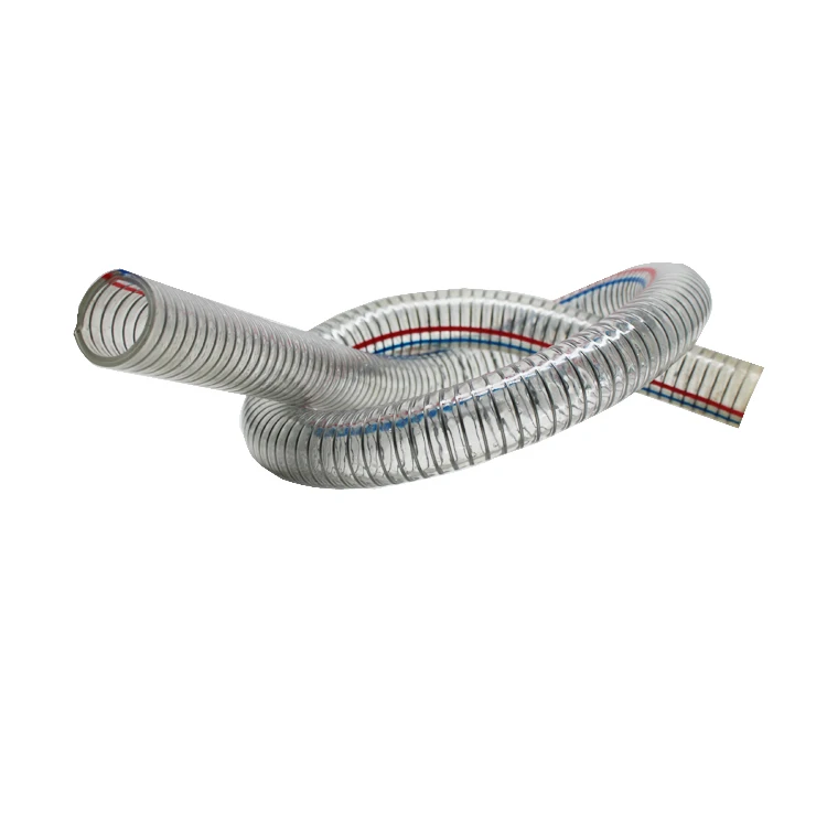 Industrial grade stainless steel winding suctoin hose 150mm flexible pvc hose mortar pump hose