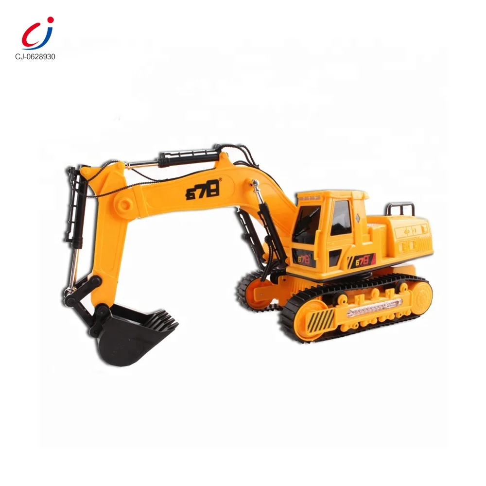 Top Selling Cheap Musical Wireless Remote Control Excavator Miniature Toy Truck with Light