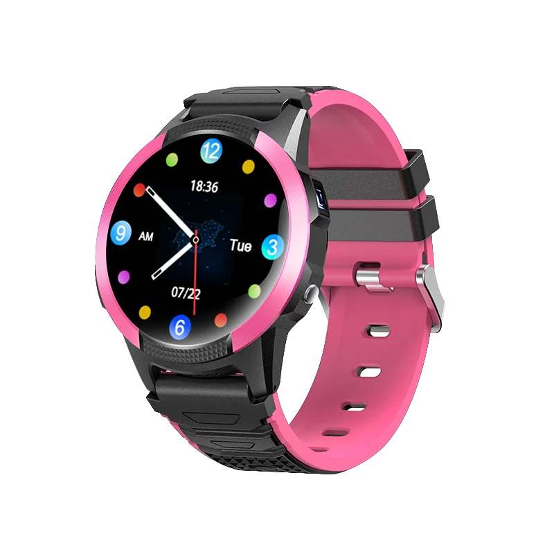 Wholesale electronic 4G round child GPS smartwatch with camera waterproof sim card WIFI LBS location gps tracking bracelet polis