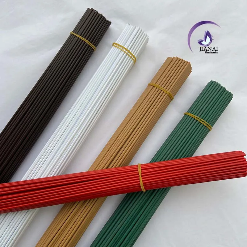 Value Pack Flower Art Wire Glue Pack Flower Pole Handmade Material Green Flower Pole Rose Green Wire Pole Leaf