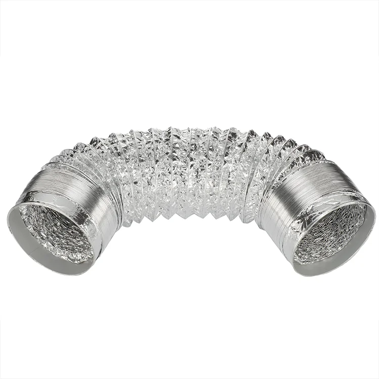 Air conditioner aluminium foil pipe rectangular flexible duct connector  insulated flexible duct