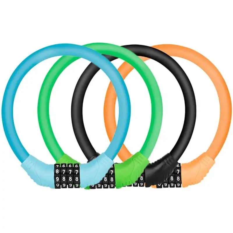 Digit Bicycle Chain Lock Anti-theft Bike Lock Anti-Cutting Alloy Steel Motorcycle Bike Cable Code Password Lock Bike Accessories