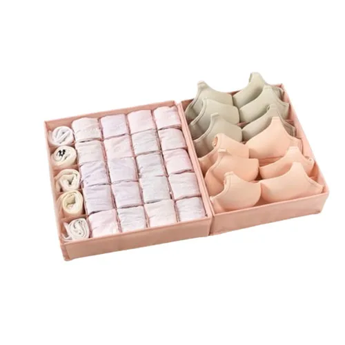 Folding Fabric Closet Basket Organizer Home Storage Boxes Socks Bra Dress Drawer Multi-Purpose Food Bag Packaging Toys Storage