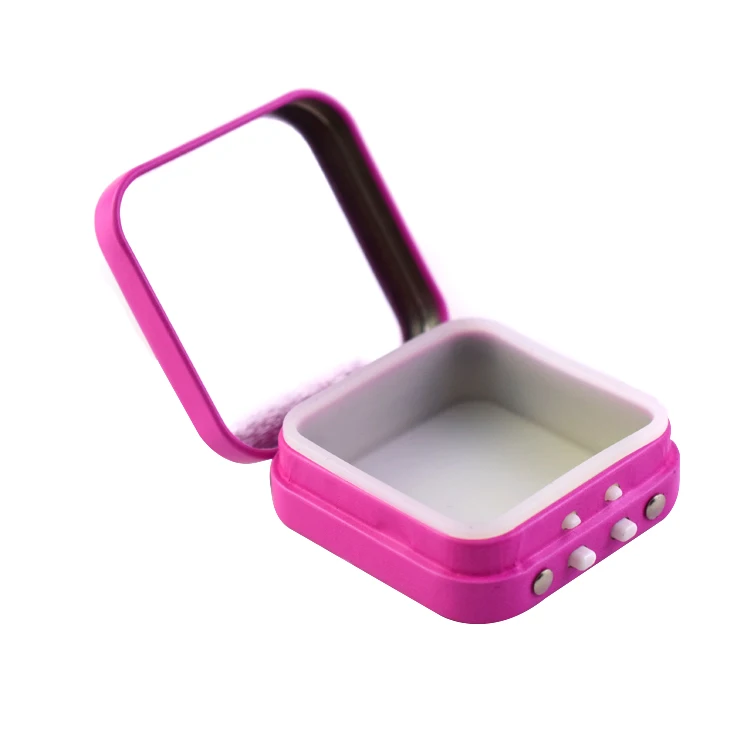 Square Shape Custom Logo Printing Design And Custom Size Tinplate Box For Roll Flower Paper With Child Resistant Lock