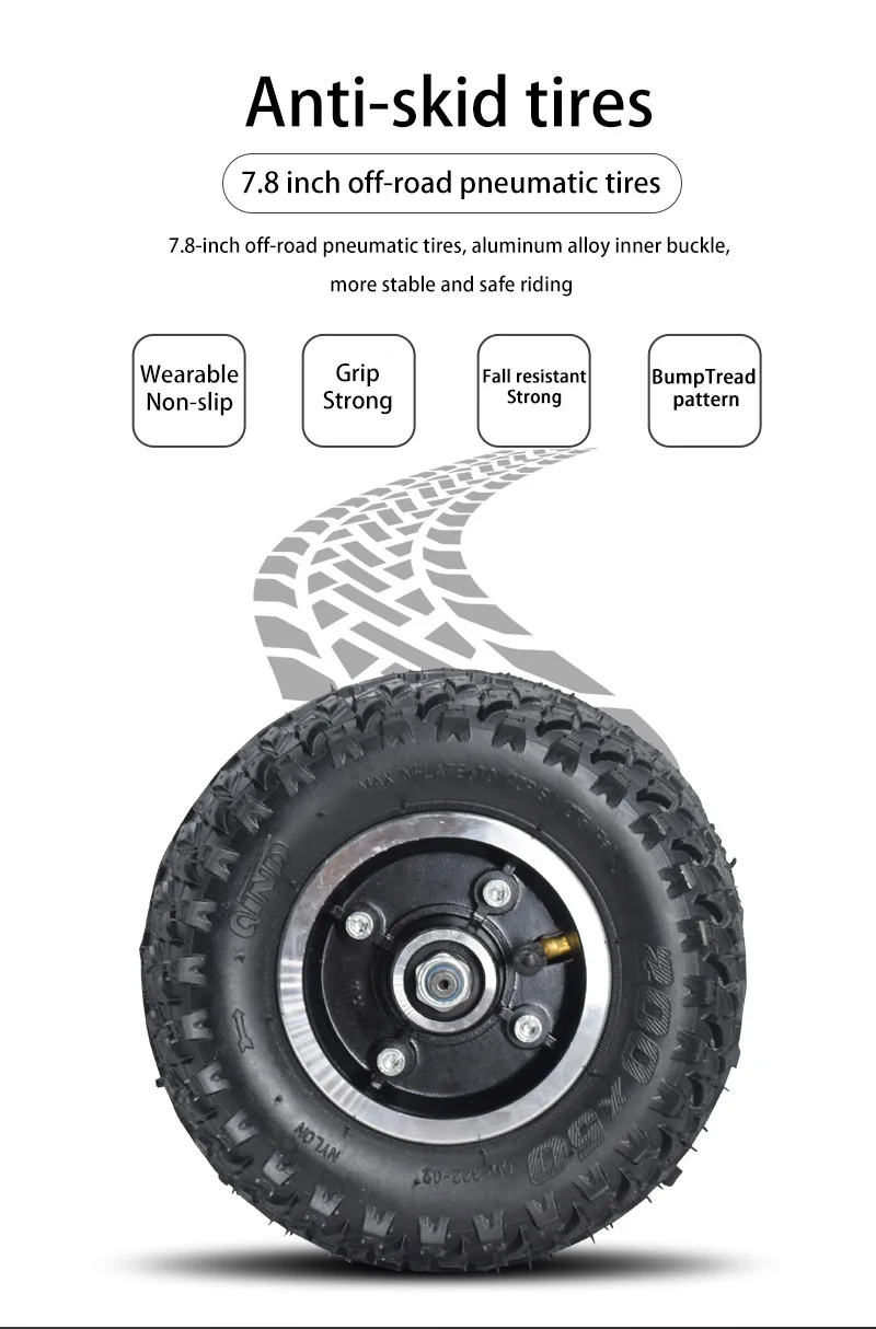 Professional fast 7500mAh battery 7.8 inch off road wheel 35 km/h speed electric off road longboard