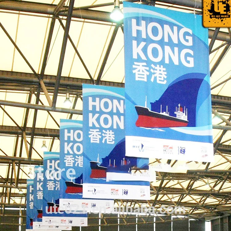 Устойчивый к атмосферным воздействиям настенный рекламный плакат висячие плакаты с алюминиевым полюсом