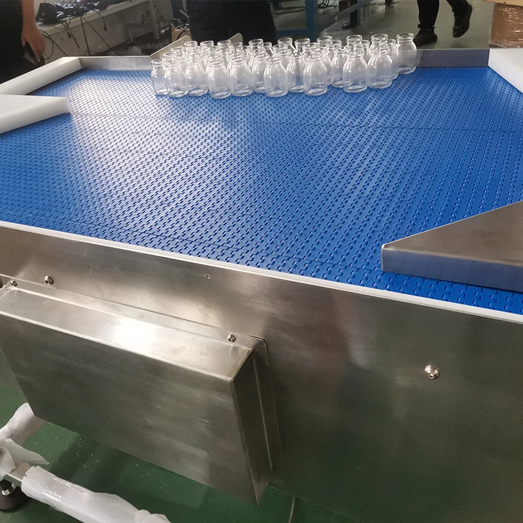 Factory customized Bottle Accumulation Table top Conveyor price