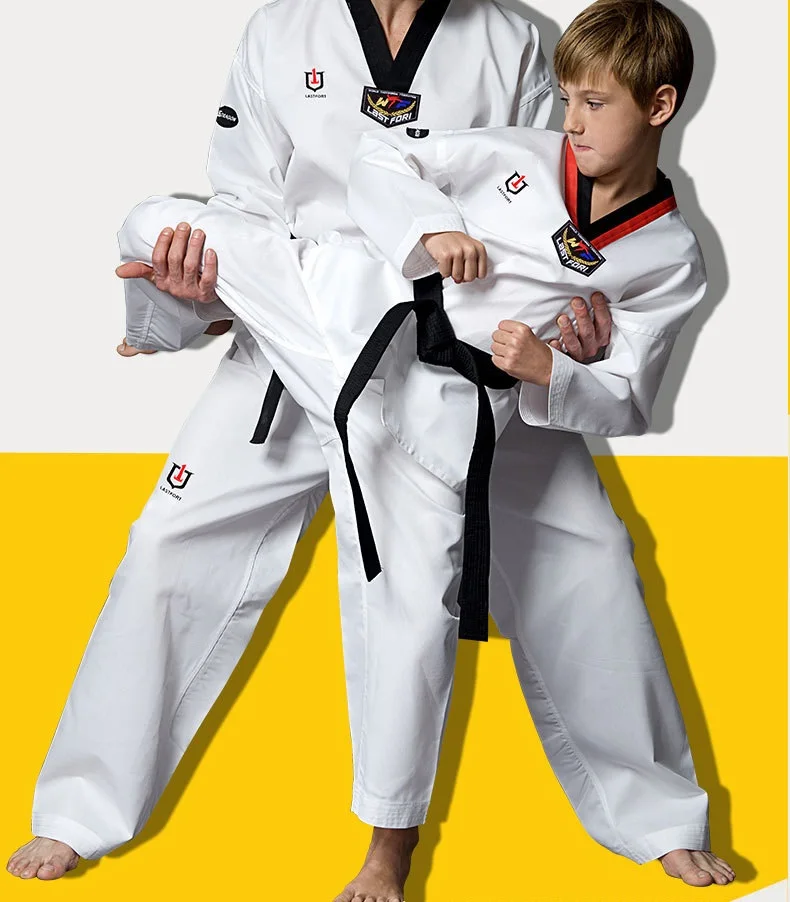 Custom Made Karate Uniforms Martial Arts Wear Best Quality Taekwondo Suits 2021 Cotton Fabric Uniform Training Suits