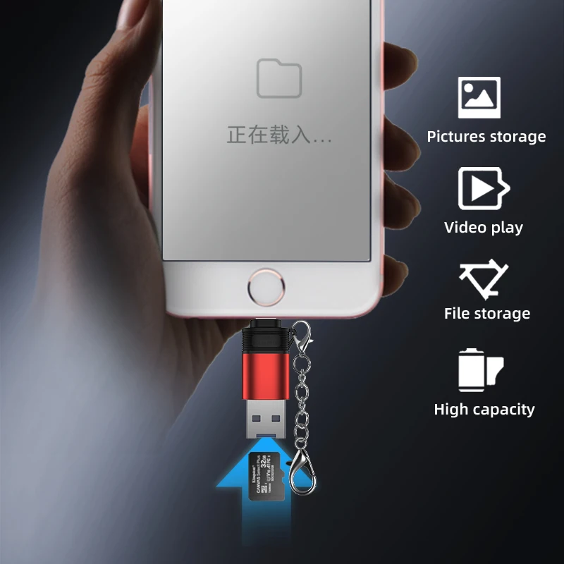  Устройство для чтения карт памяти Micro SD 2 в 1 usb