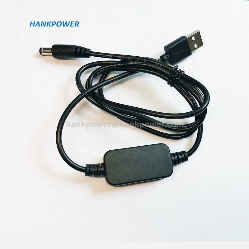 High quality USB 5V To DC 5521 9V 12V Step-up Converter Cable DC 5V to 9V/12V Booster Power Supply Adapter Cable