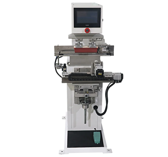 High-Accurate Automatic Servo Rotating Closed Cup Pad Printer New Used Condition Lids Scale Cups Objects Label Printing Gravure