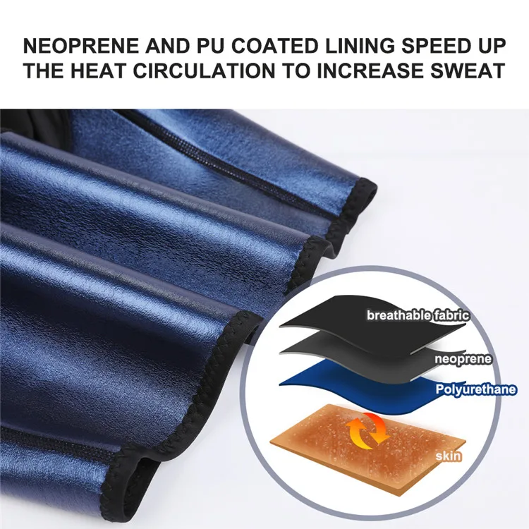 Custom Logo High Waist Neoprene Sauna Pants Women Fitness Lose Weight Tummy Control Waist Trainer Corset Leggings