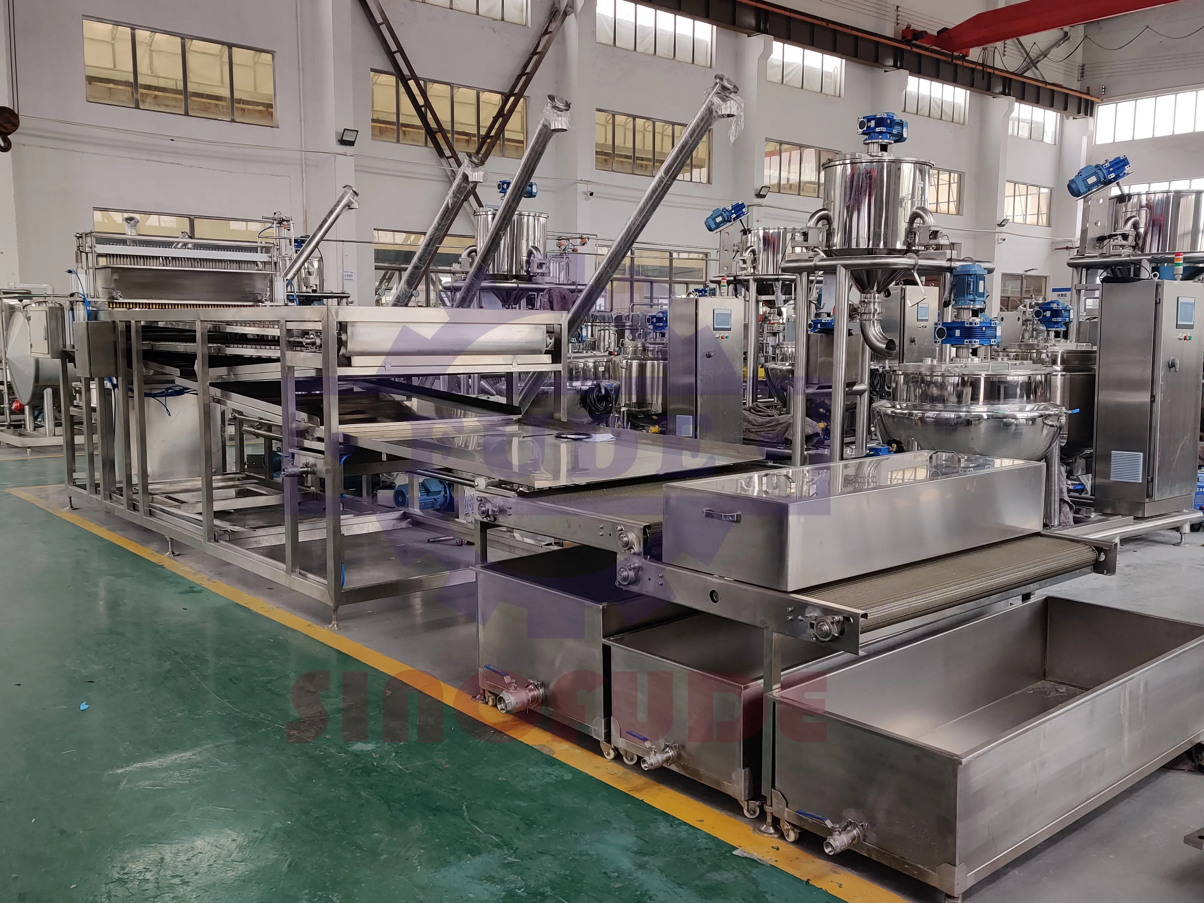 Accurate depositing fully automatic new design popping bursting jelly boba pearl making machine production line