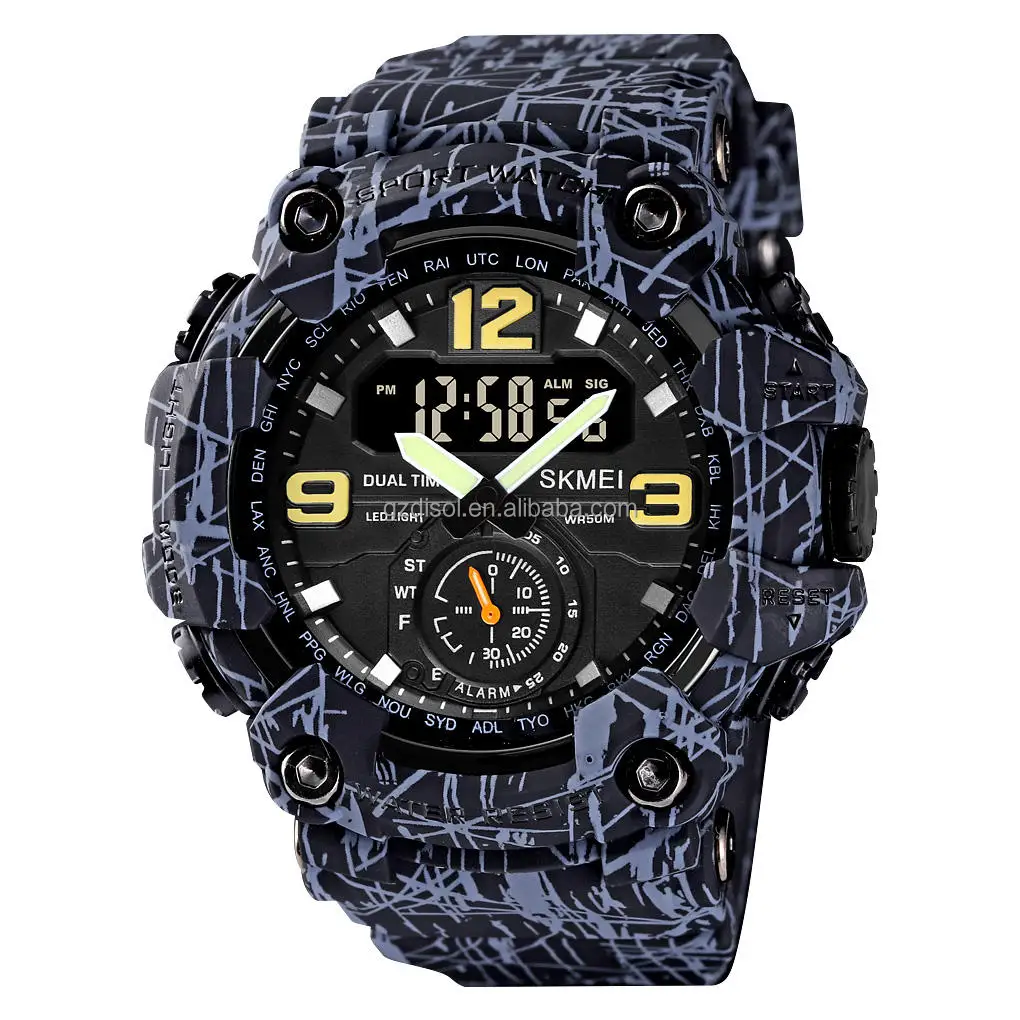 SKMEI 1637 Shock Watches Men Wrist Relojes Hombre Digital Sports Waterproof Watch Wholesale