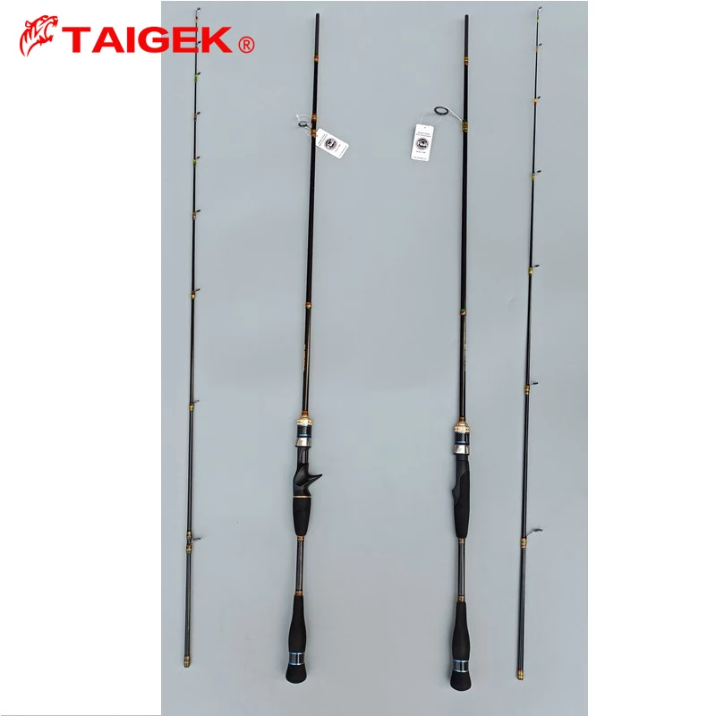 TAIGEK 2.1m spinning casting 2.1m Medium light rods ML 5-20g Lure Fuji guide fishing rod