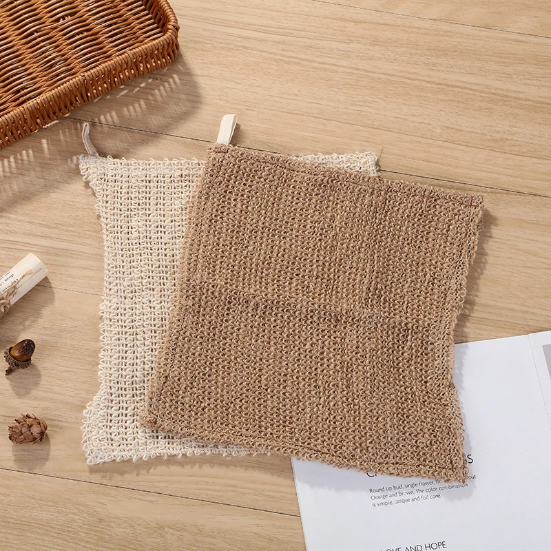 High Quality Hydro Loofah Sisial Hemp Jute Bath Towel Beauty Skin Exfoliating Cloth