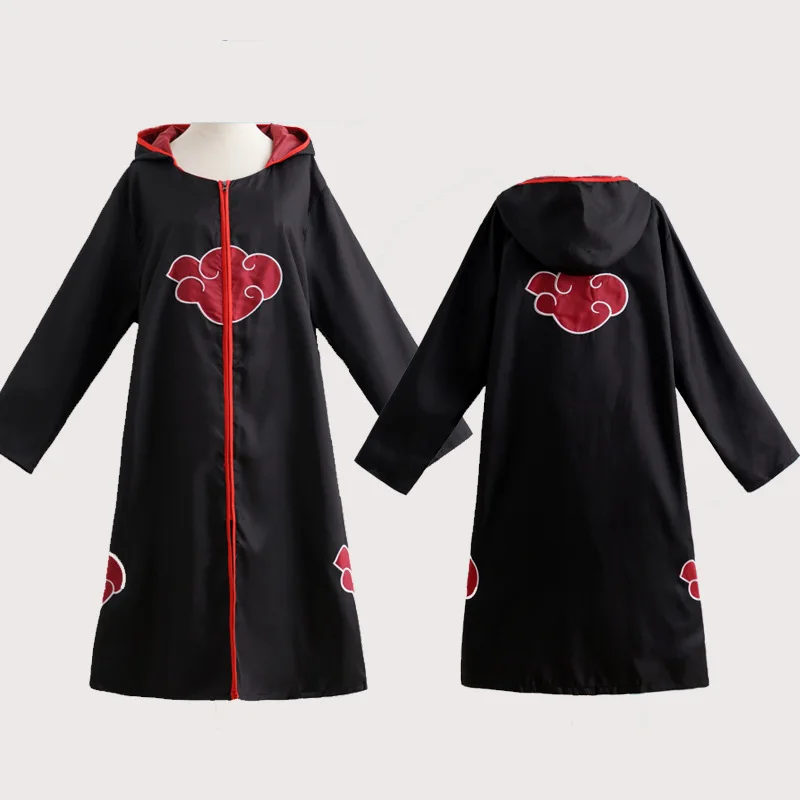 Cosplay Halloween Akatsuki Costume Sasuke Uchiha Cloak Cape With Cap