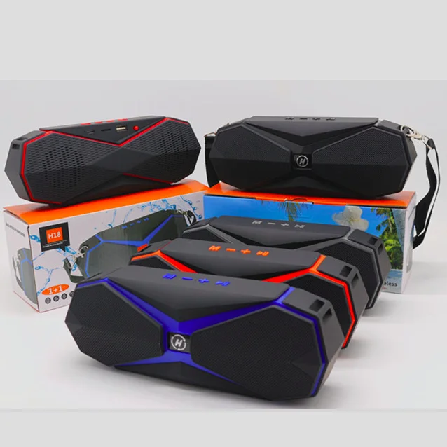 H18 Outdoor Wireless Speaker support BT FM TF Card Dual 5W 1200mAh Battery Long Standby BT Speaker