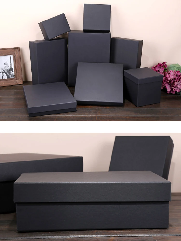 custom logo luxury brown paper box product clothes packaging boxes