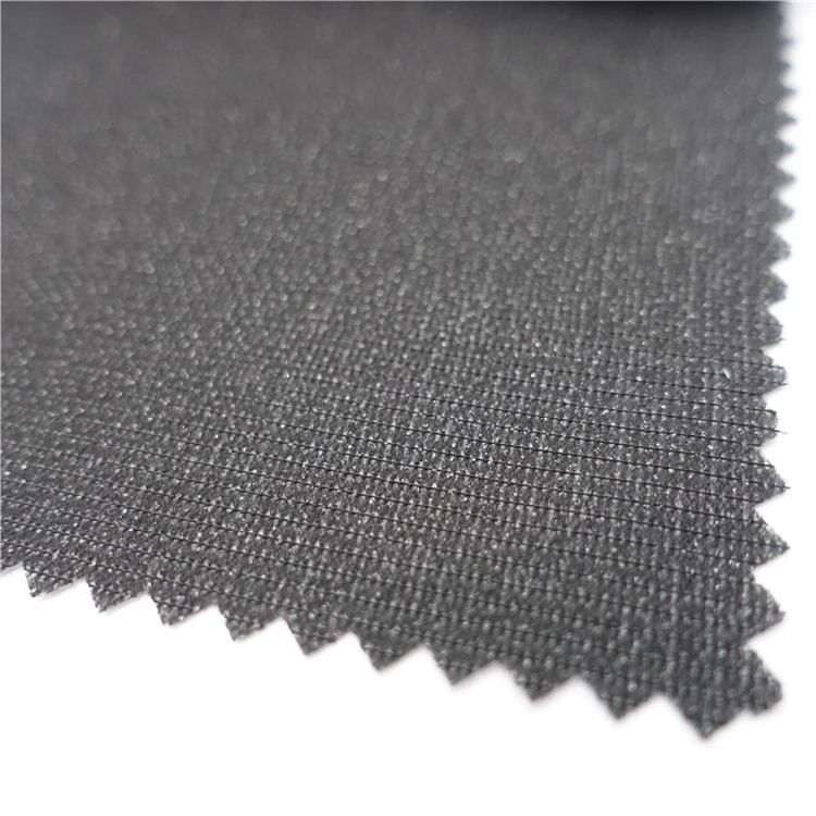 Wholesale  polyester Warp Knitted Elastic Polyester Woven Interlining Fabric Fusible Interlining