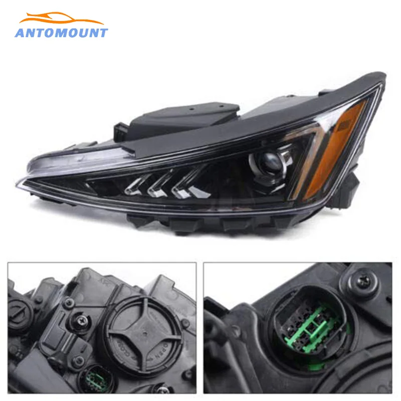 Hot Sale Auto Body Parts Car Front Projector Headlamp Headlight Assembly For Hyundai Elantra 2020 2021