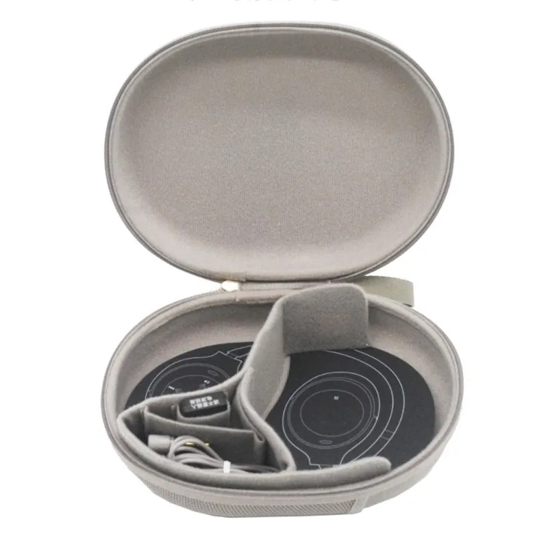 Customized Design for Headphone Storage Protective Case Travel Headphone Case Portable with Hand Strap Zipper Mesh Case