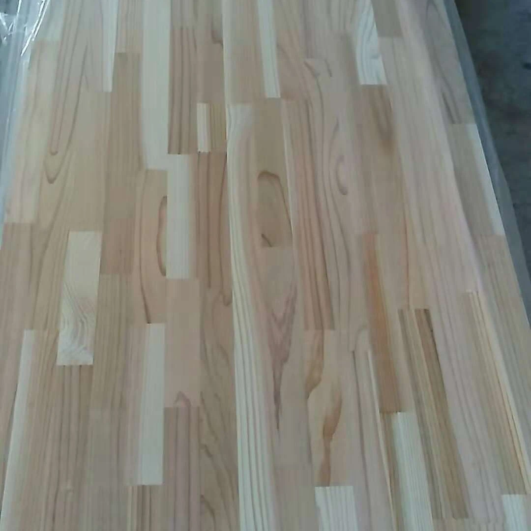 Finger Joint Board Custom Cedar Wood Decorative Surface Furniture Color Desk Mate  Free cedar finger board  to Japan