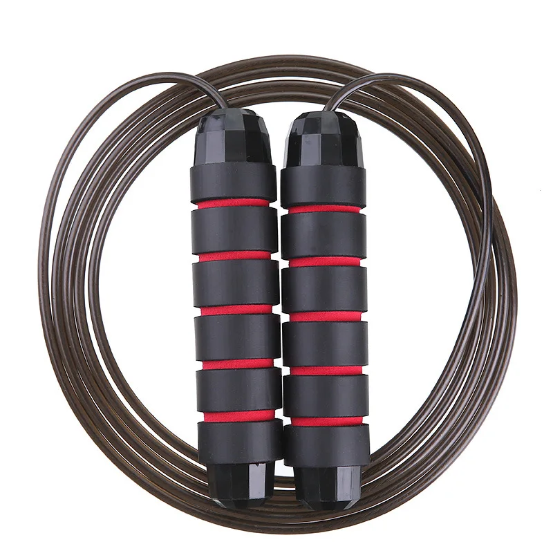 4 Color Adjustable Fitness Weighted Speed Jump Rope with Foam Handle Exercises for Home Exercise&Slim Body Free