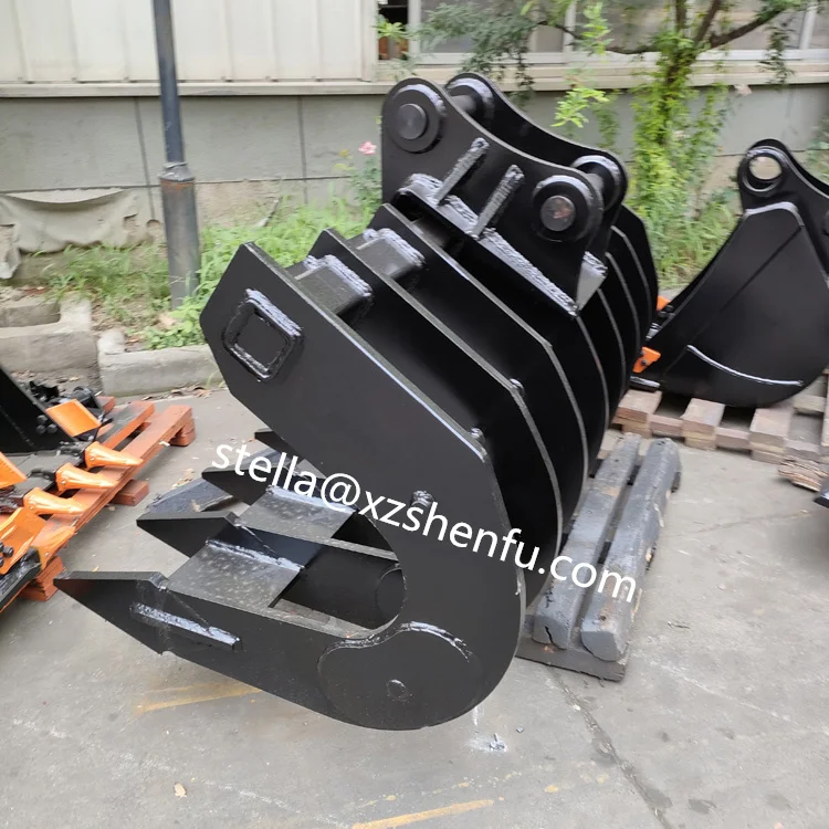 High-strength Wearable Steel Excavator Root Rake Tilting Rake Stick Rake