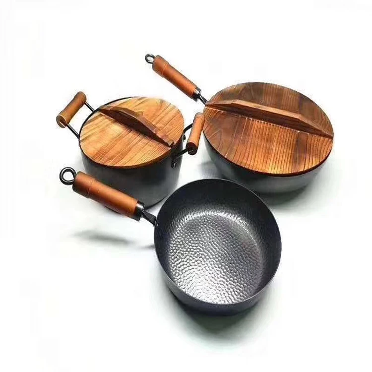 
9pcs Glass lid with silicon ring stone effect non-stick aluminum pan cookware set 