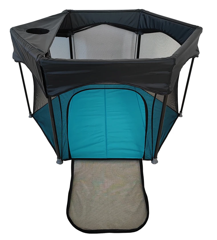 Indoor Outdoor Safety Fence Hexagonal Folding Baby Playpen Yard Kids Playard