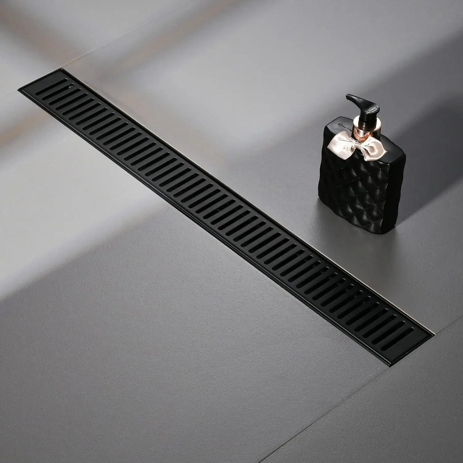 High Quality Bathroom Floor Drain Tile Insert Anti Odor Shower Floor Drain Rectangle Bathroom Stainless Steel Linear Drain
