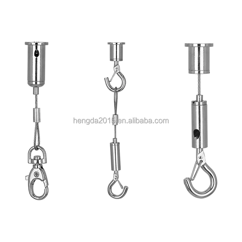 China High Quality OEM Stainless Steel wire and snap hook Cable Gripper For Hanging System