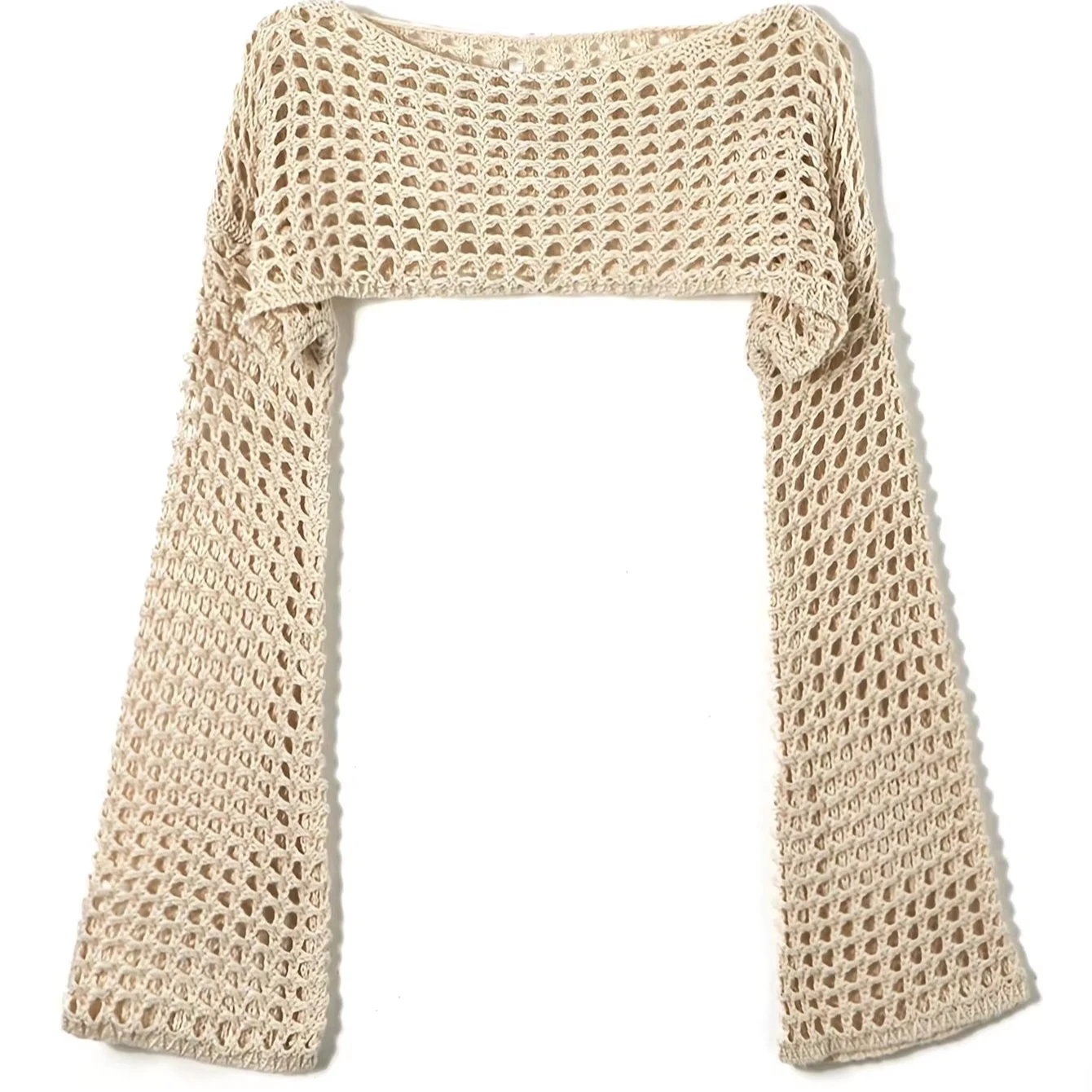 Высококачественные шерстяные вязаные трикотажные сетчатые просвечивающие полые сексуальные женские Ультра короткие топы для пляжного отдыха на заказ