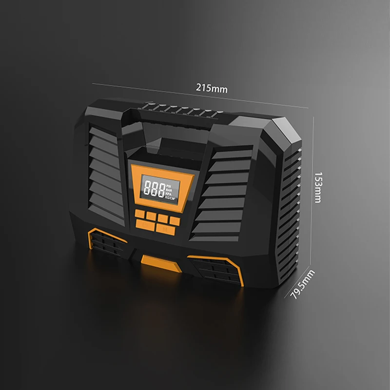 Портативный автомобильный воздушный насос CARSUN, компрессор постоянного тока 12 В, цифровой насос для шин 150 PSI, автомобильный насос для мотоцикла со светодиодной подсветкой, вакуумный автомобильный насос