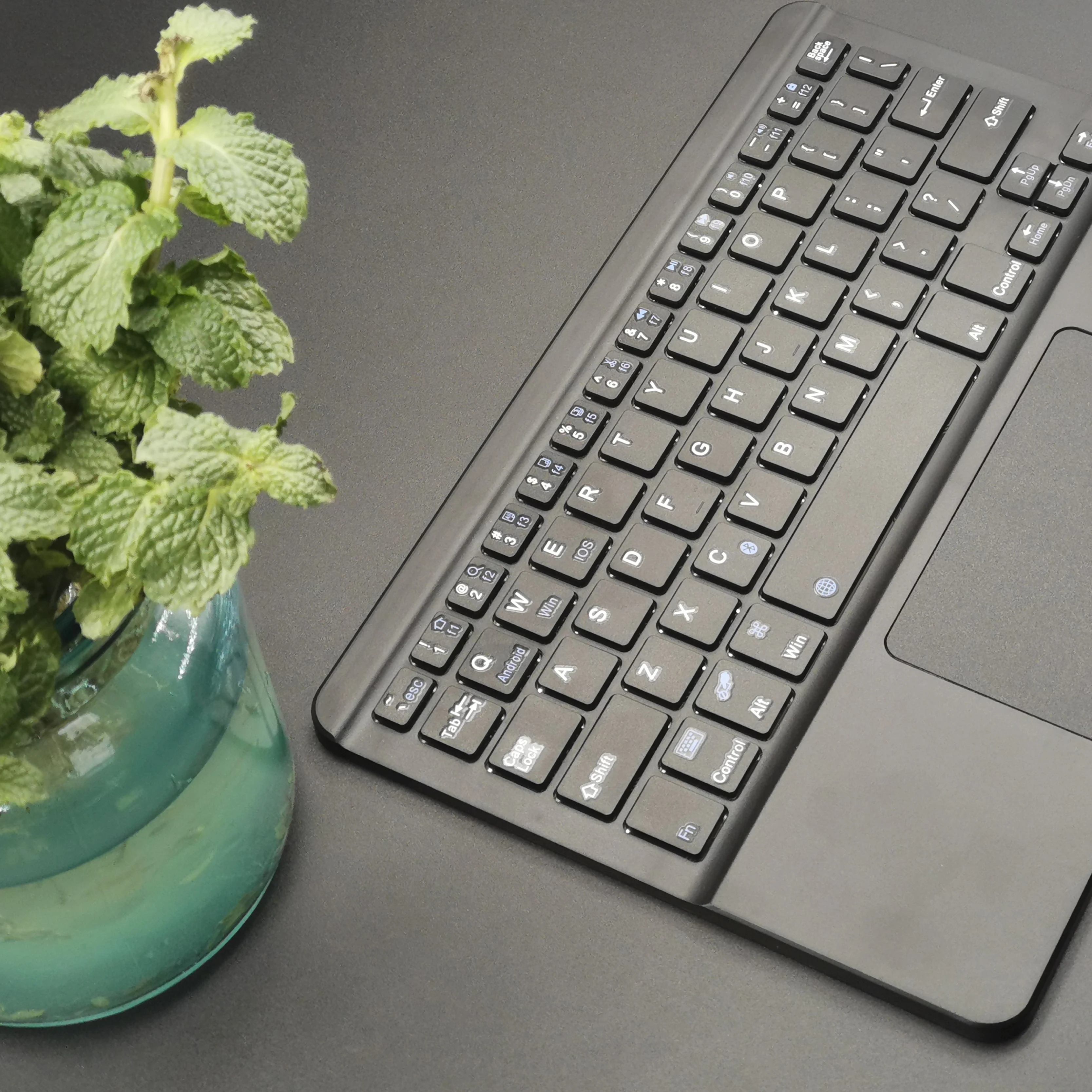 60% мини перезаряжаемая клавиатура планшета с тачпадом для windows android ios планшет ipad Телефон