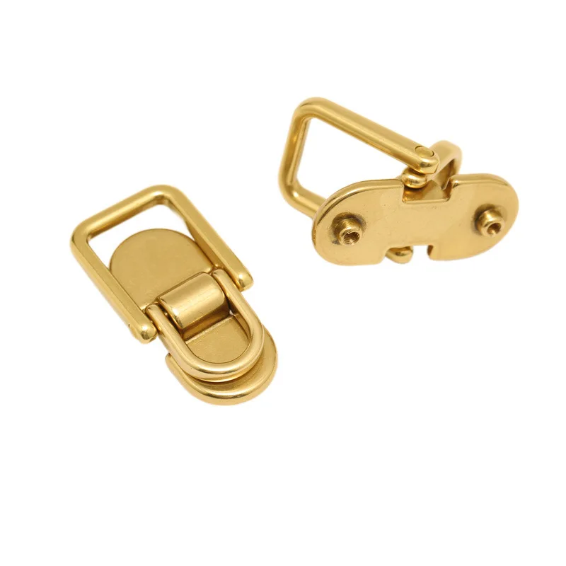 Carosung Wholesale High Quality Bag Hardware Double Ring Connector Buckles Purse Suspension Clasp Metal Bag Side Clip Buckle