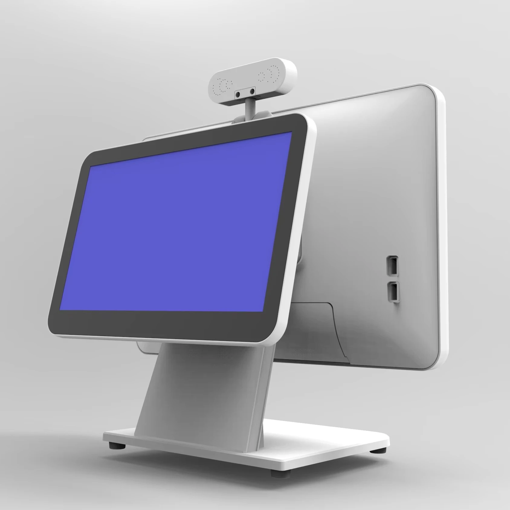 15.6 inch main screen with 11.6 inch second display POS Terminal with fashion design