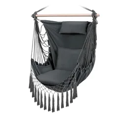 Garden Outdoor Canvas Hanging Hammock Chair Swing Hammock Chair