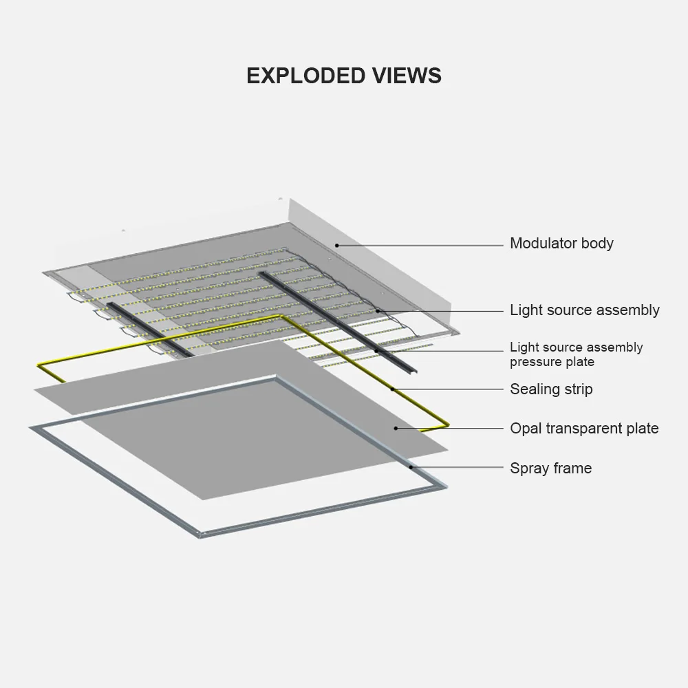 Professional 6 inch dimmable recessed downlight led panel light with CE certificate