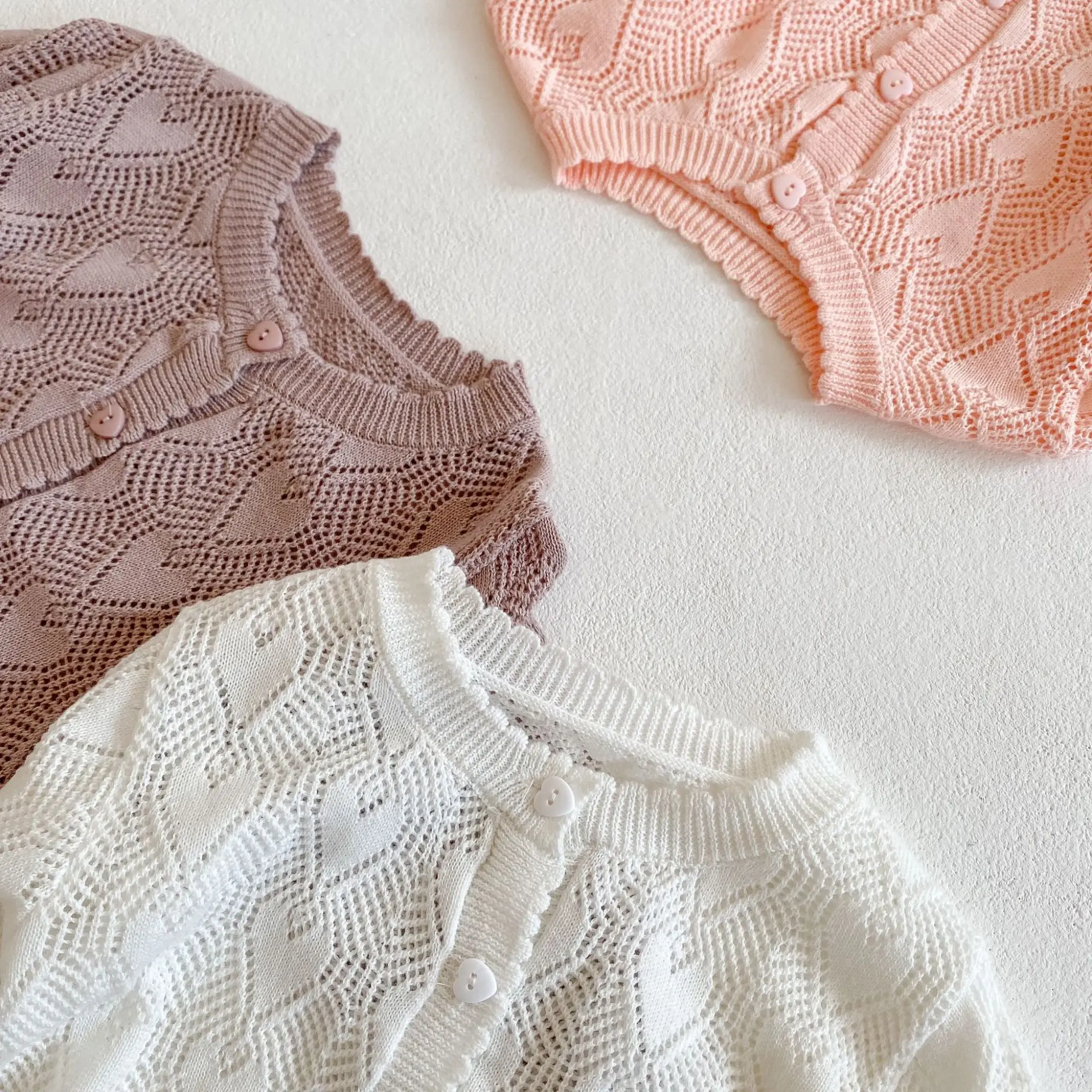 
Baby Girl Pullover Kids Clothes Sweater Knitted Tops Children Infant Toddler Hollow Out Sweaters 