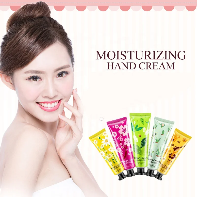 IMAGES Moisturizing Nourishing Anti Chapping Anti Aging Plant Flowers Winter Mini Hand Care Lotion Set 5pcs Hand Cream