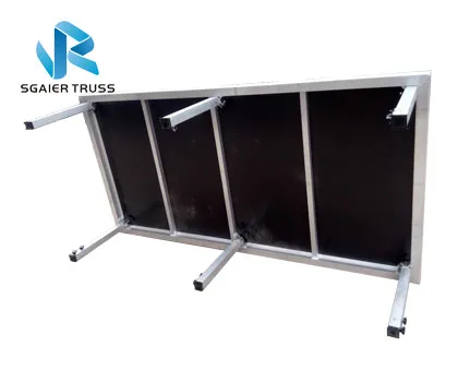 Outdoor and indoor event aluminum stage podium with lighting truss