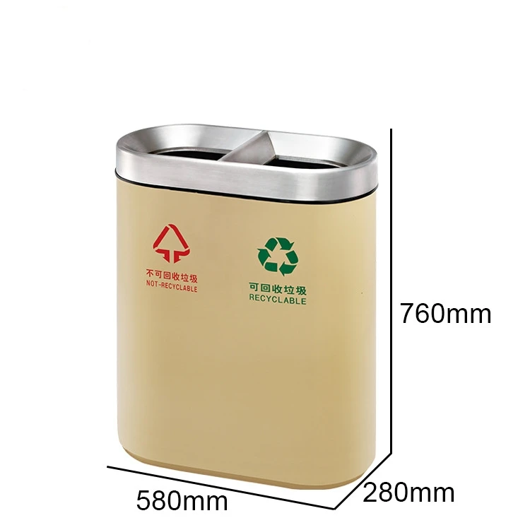 High Quality Stainless Steel commercial Public Area Waste Bin Hotel Recycle Garbage Outdoor Bin