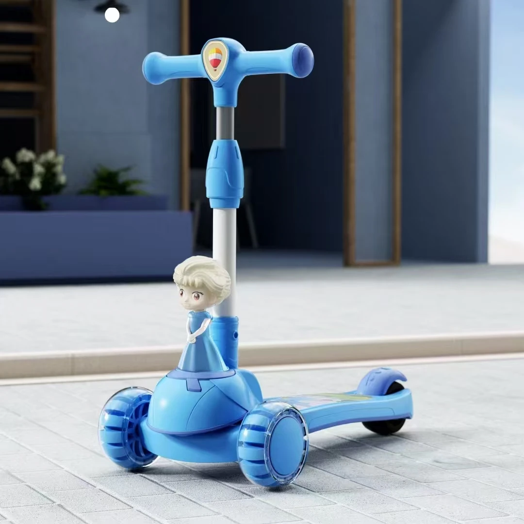 Guaranteed quality for children a simple and durable 3-wheeled scooter with high safety