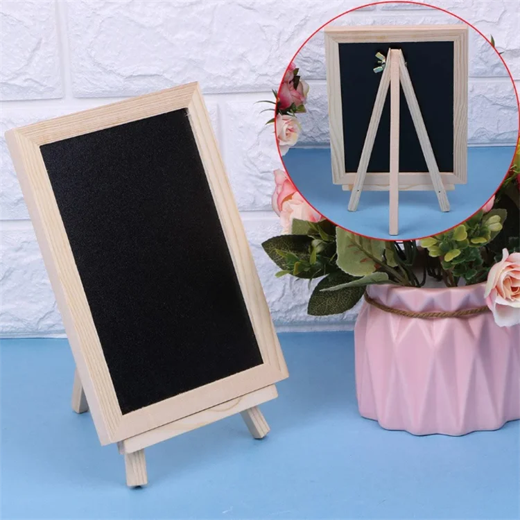 Best selling double sided handcrafted vintage wood-framed lids blackboard table chalk board
