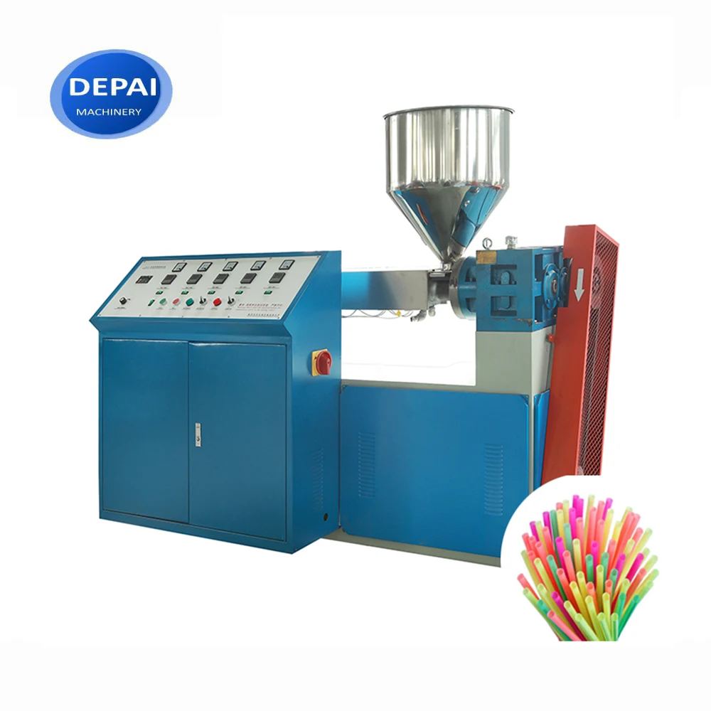 Two color biodegradable eco drinking straw making machine for sale