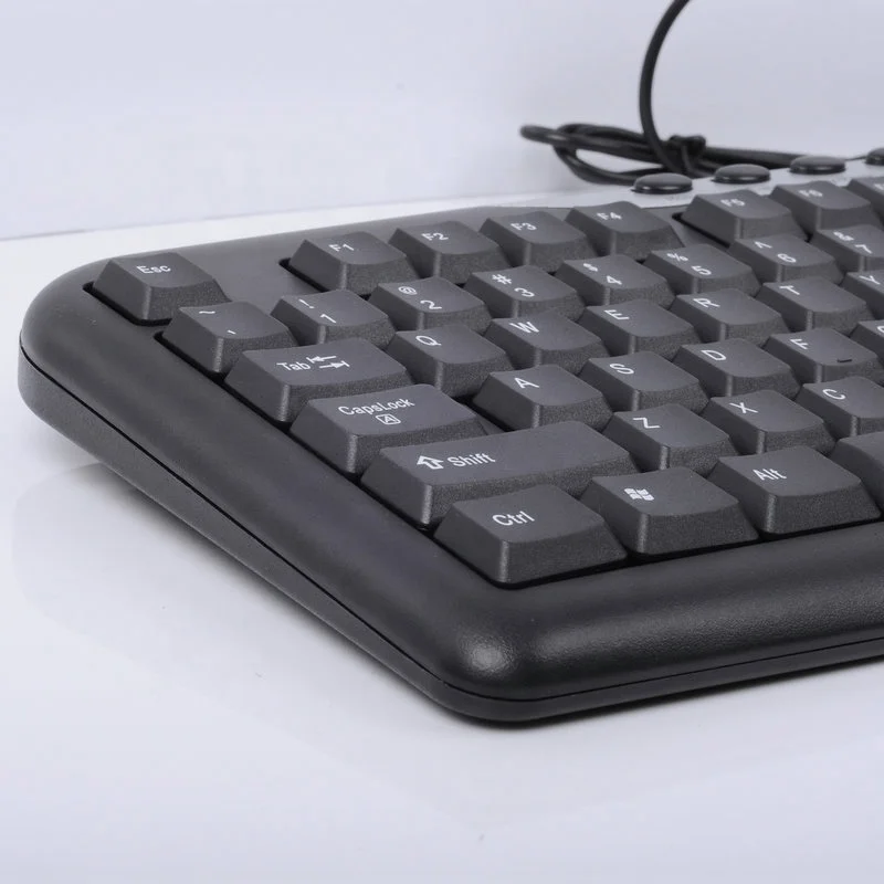 Office Multimedia Keyboard Wired Russian Arabic French Spanish USB 104 Keys PC Desktop Wired Cheap Multimedia Keyboard OEM ODM